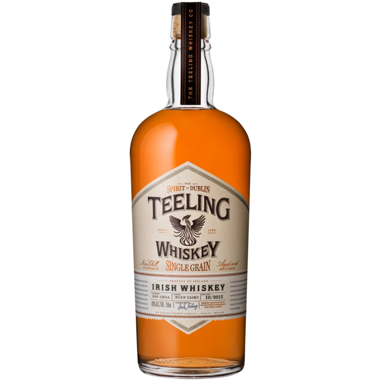 TEELING SINGLE GRAIN IRISH WHISKEY 5 YR 92 W/ TUBES 750ML
