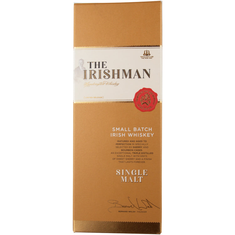 THE IRISHMAN SINGLE MALT IRISH WHISKEY 80 750ML
