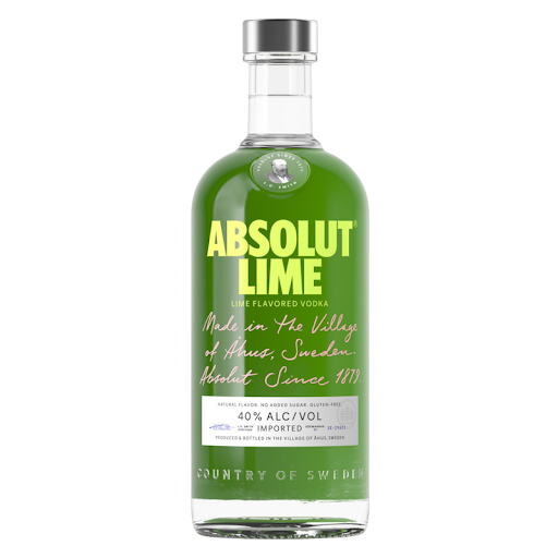 ABSOLUT LIME FLAVORED VODKA 80 750ML