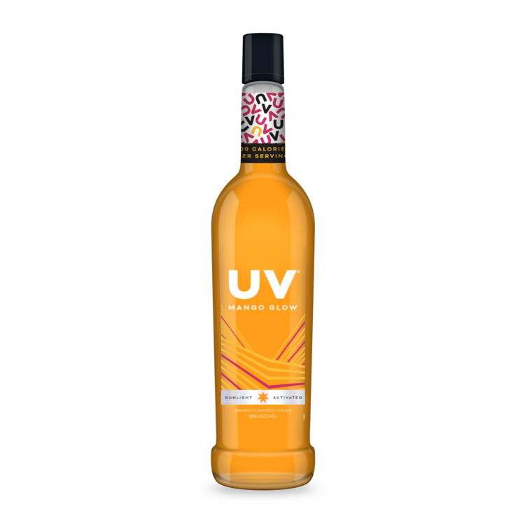 UV MANGO FLAVORED VODKA GLOW 60 750ML