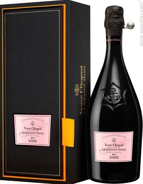 VEUVE CLICQUOT CHAMPAGNE BRUT ROSE LA GRANDE DAME 2006 W/ CAROUSEL SPINNING GIFT BOX 750ML