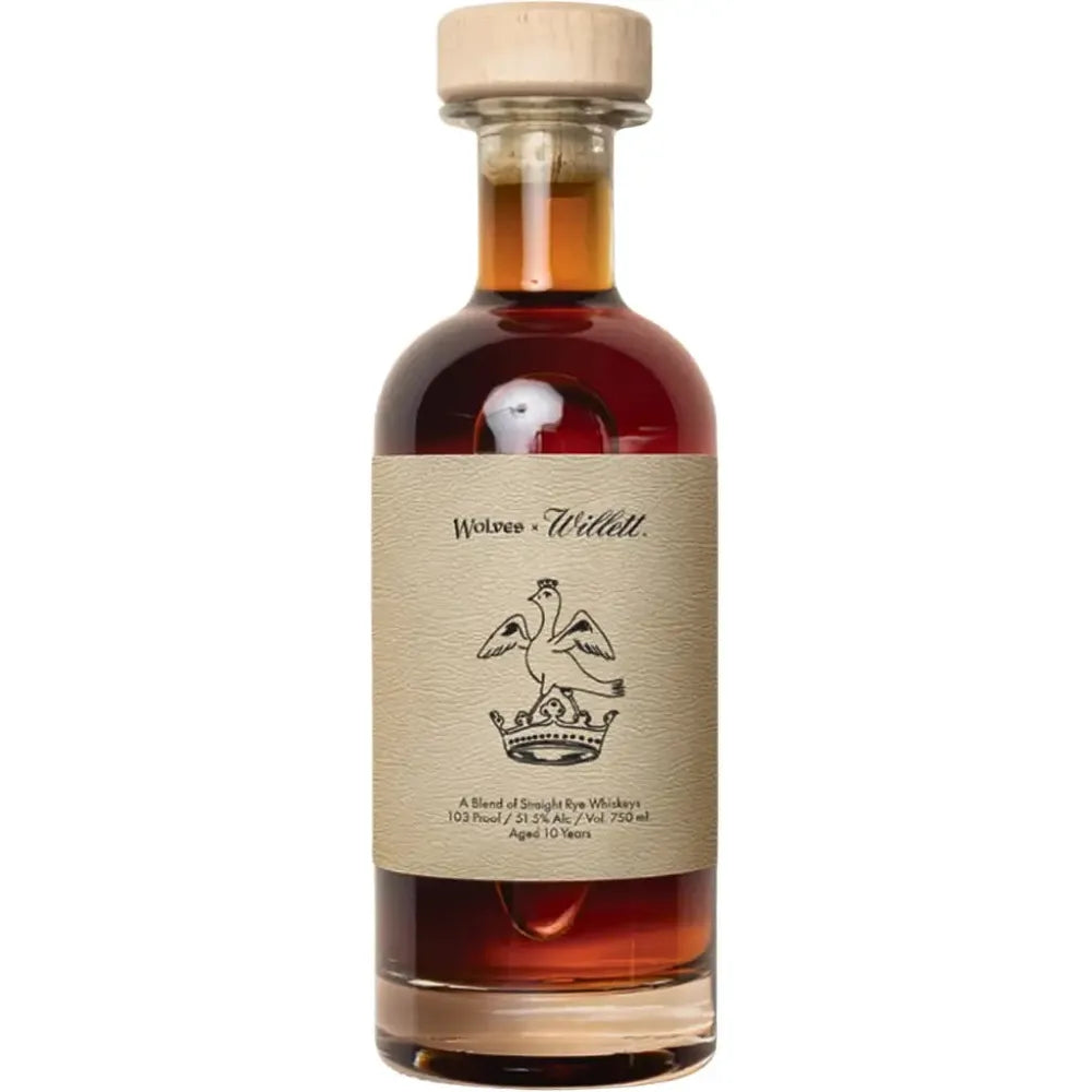 Wolves x Willett Collab 10 Year Old Straight Rye Whiskey Batch 3 750ML