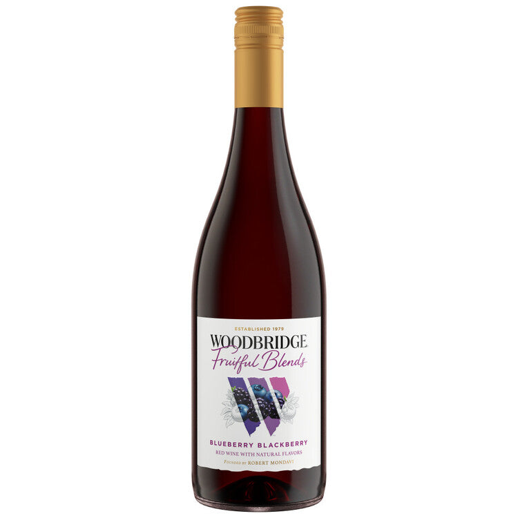 WOODBRIDGE FRUITFUL BLENDS BLUEBERRY BLACKBERRY FLAVORED WINE 750ML