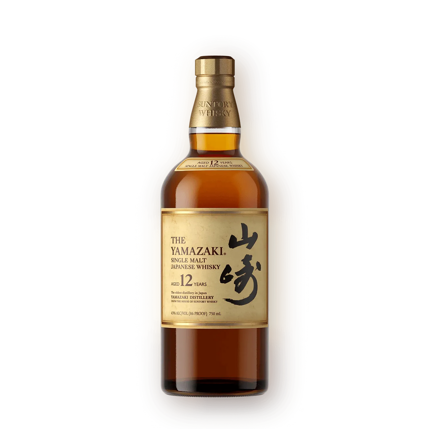 The Yamazaki Single Malt Japanese Whisky Aged 12 Years 750mL bottle