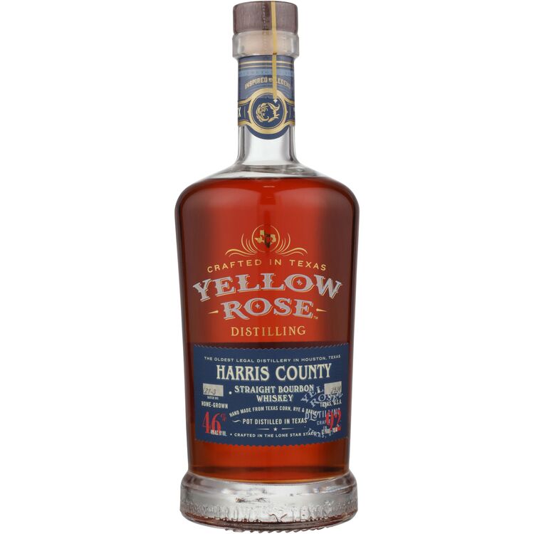 Yellow Rose Distilling Straight Bourbon Whiskey Harris County Pot Distilled 92 750ML