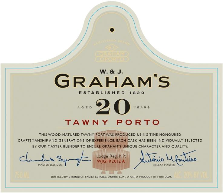 GRAHAM'S 20 YEAR OLD TAWNY PORT 375 mL
