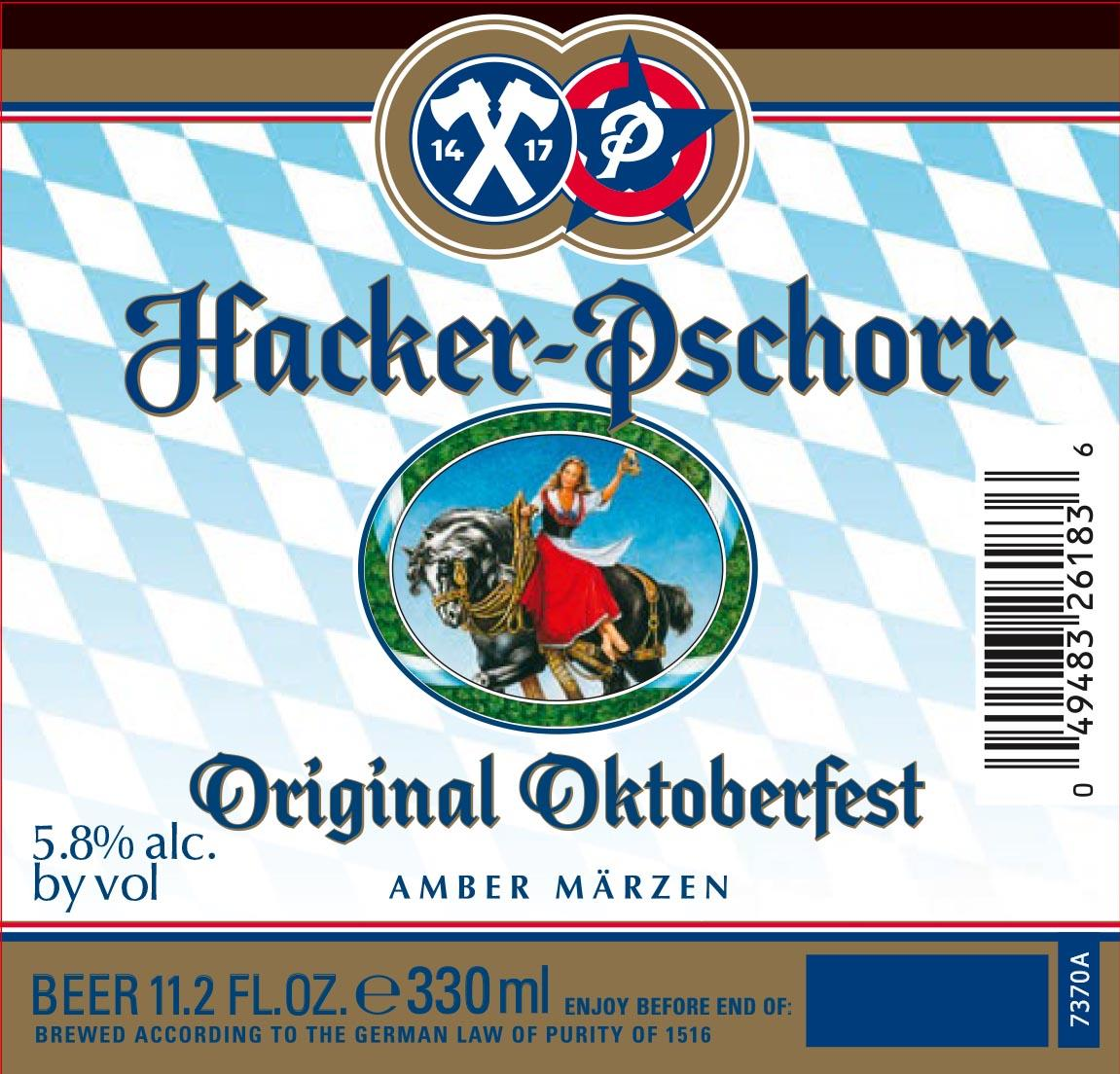 Hacker-Pschorr Oktoberfest Marzen, 24-pack 11.2 oz bottles