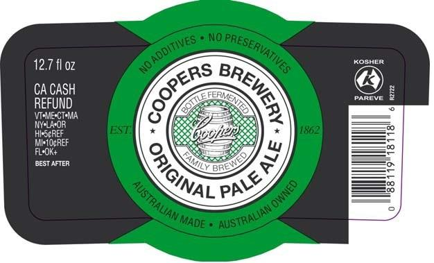 COOPERS ORIGINAL PALE ALE 4/6PK (green ) 375 mL (24)