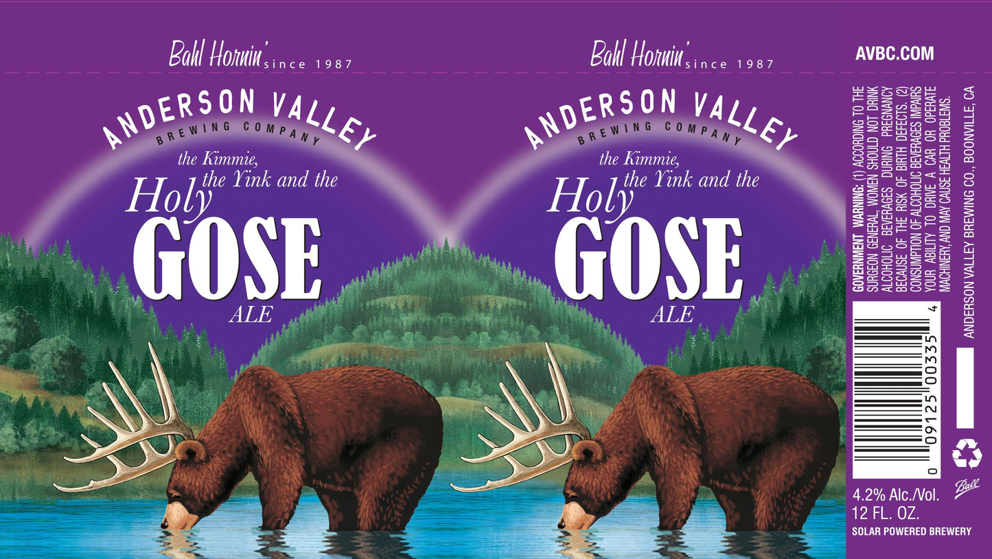 ANDERSON VALLEY HOLY GOSE 4/6PK CANS.. 12 oz