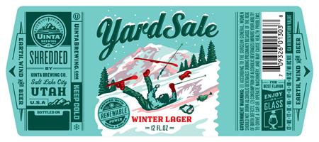 UINTA YARD SALE WINTER LAGER 4/6PK CANS 12 oz