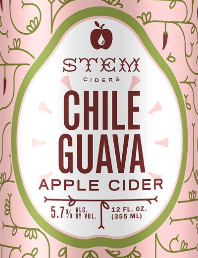 Stem Chile Guava cider, 24-pack 12 oz cans