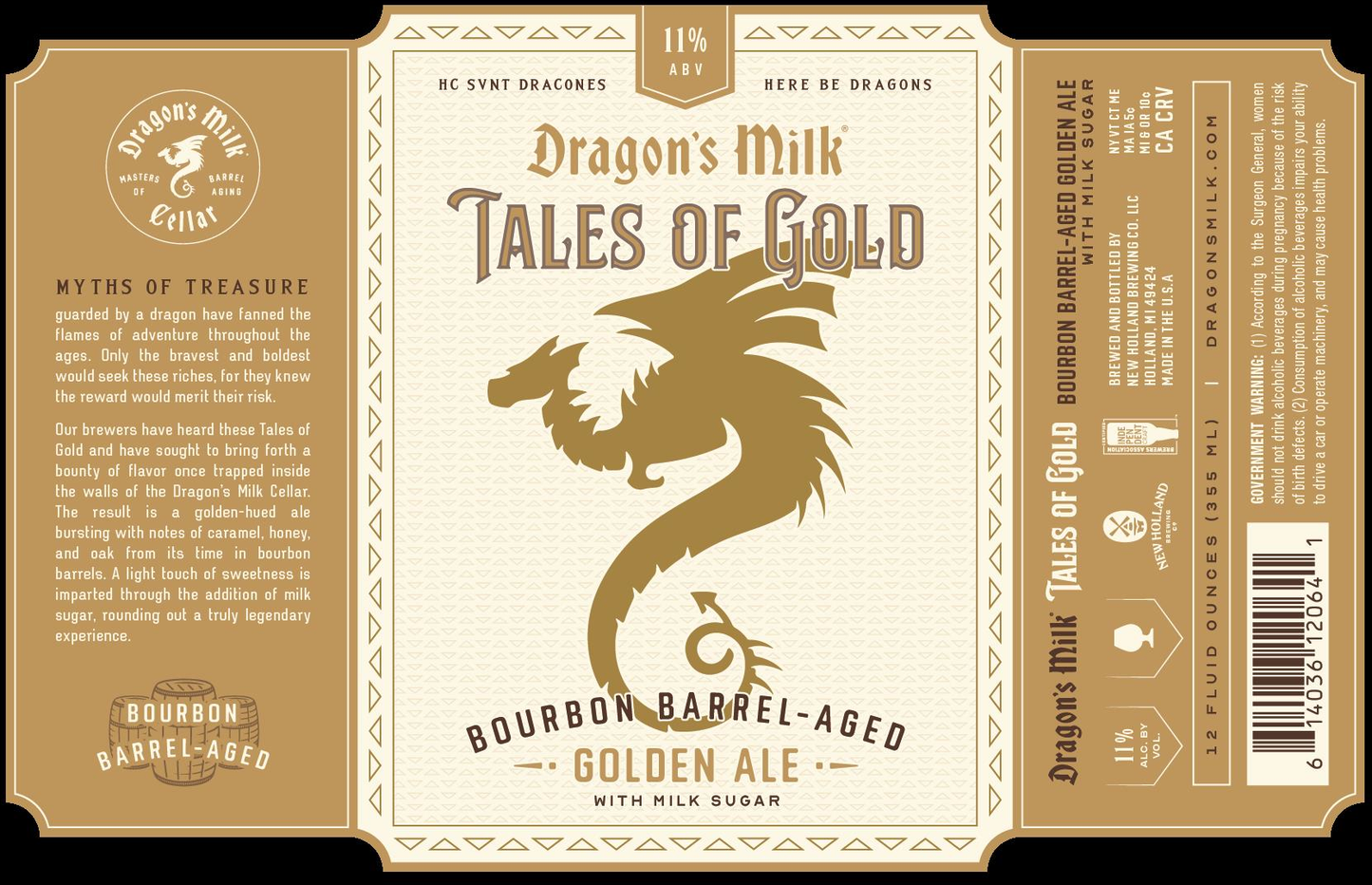 DRAGON'S MILK TALES OF GOLD BARREL AGED GOLDEN ALE 6/4PK 12 oz (24)