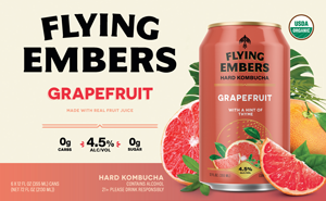Flying Embers Kombucha Grapefruit