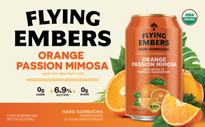 Flying Embers Kombucha Orange Passion Mimosa