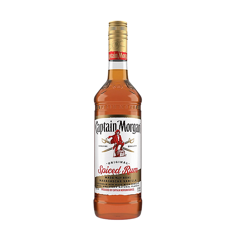 CAPTAIN MORGAN SPICED RUM ORIGINAL REAL MADAGASCAR VANILLA 70 750ML