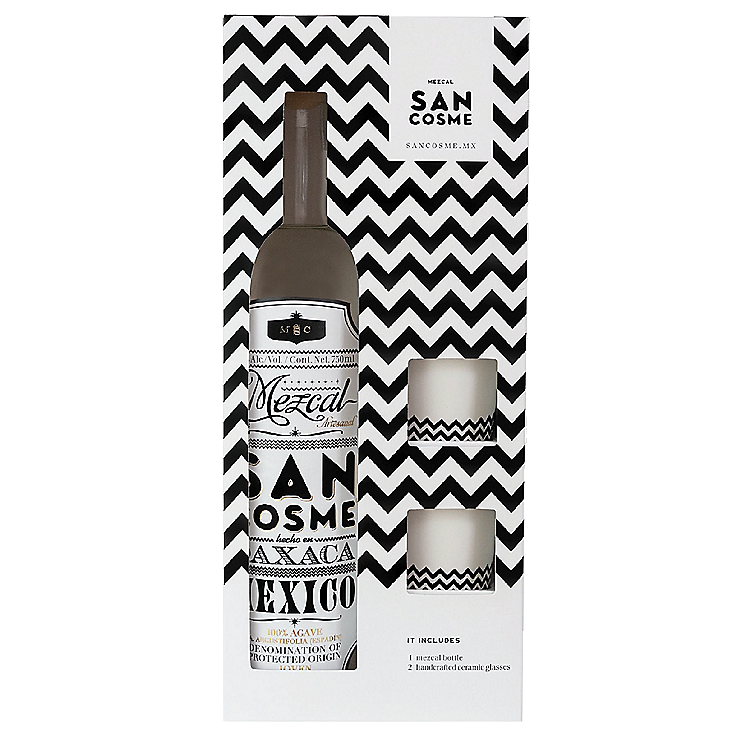 SAN COSME MEZCAL JOVEN 80 W/ 2 GLASSES 750ML