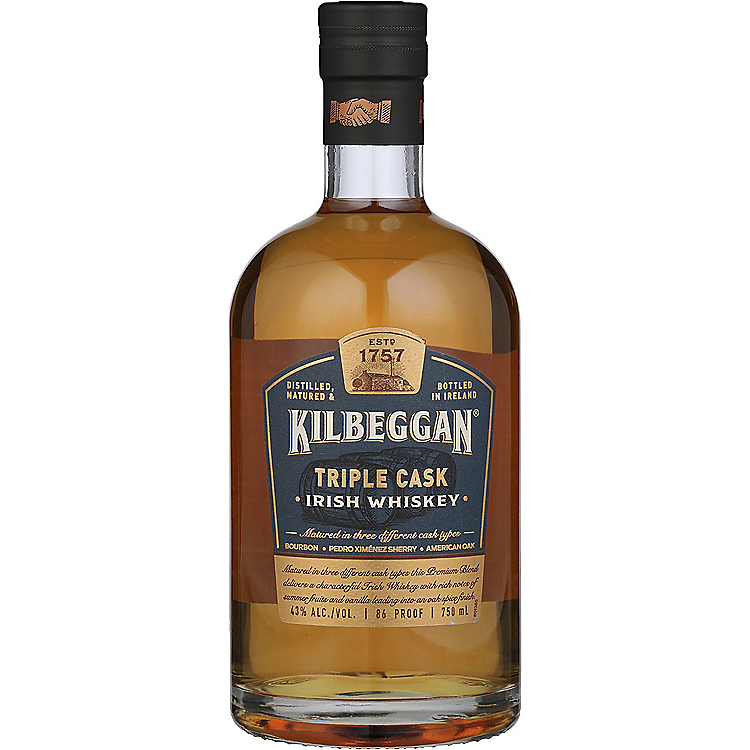 KILBEGGAN BLENDED IRISH WHISKEY TRIPLE CASK 86 750ML