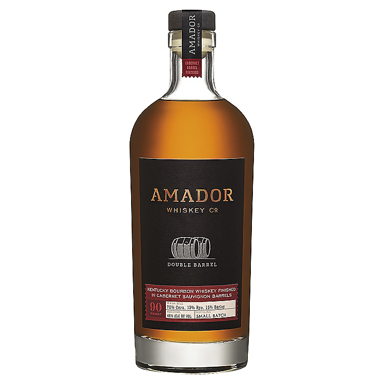 AMADOR WHISKEY CO. BOURBON DOUBLE BARREL CABERNET BARREL FINISHED 90 750ML