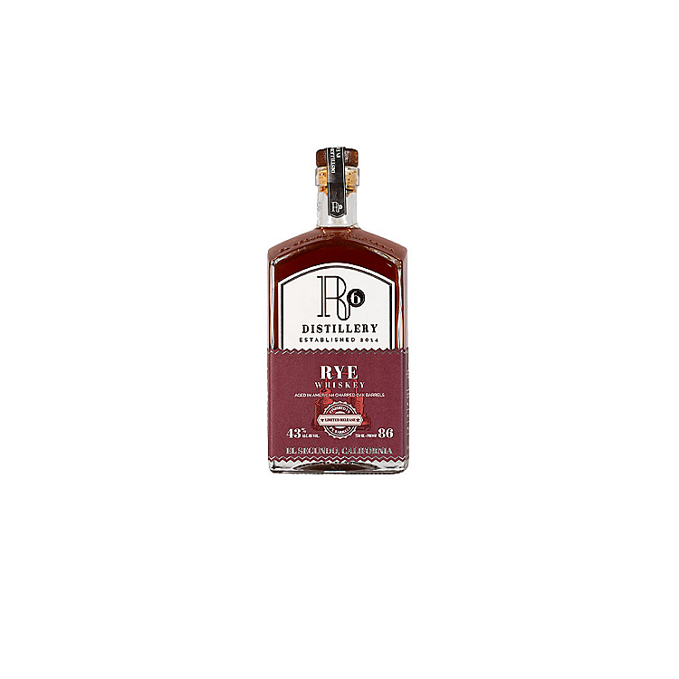 R6 DISTILLERY STRAIGHT RYE WHISKEY AGED IN PX BARRELS 4 YR 86 LIMITED EDITION 750ML