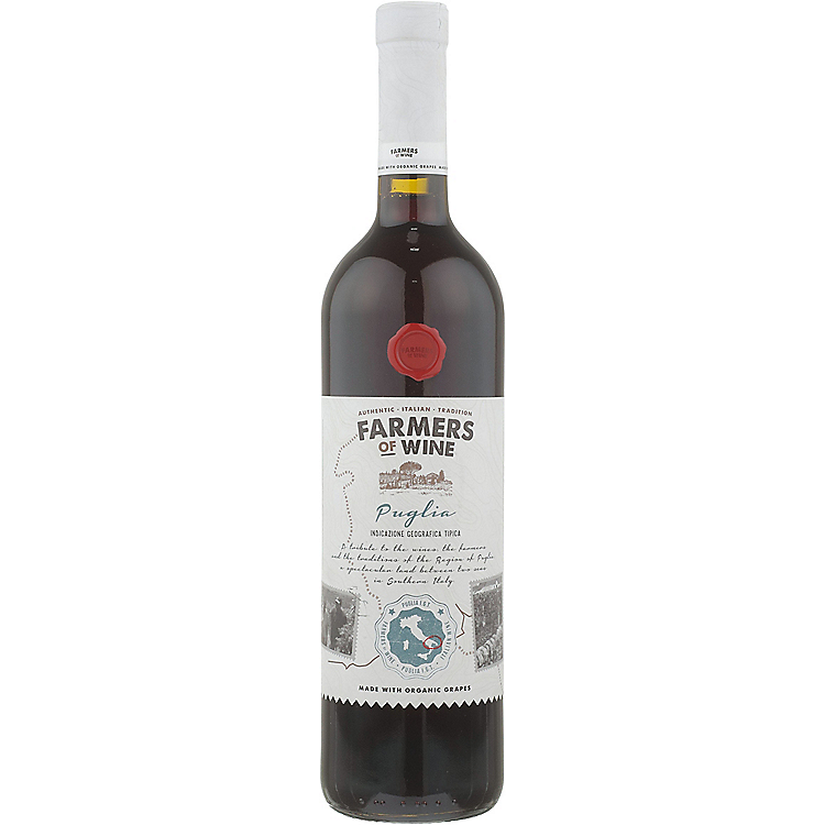 FARMERS OF WINE RED BLEND PUGLIA 750ML