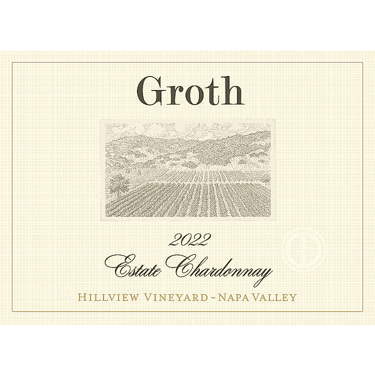 GROTH CHARDONNAY ESTATE HILLVIEW VINEYARD NAPA VALLEY 2022 750ML