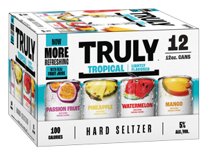 TRULY Hard Seltzer Tropical Variety Pack (24 - 12oz Cans, 12 Pack)