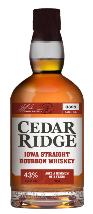 Cedar Ridge Iowa Strght Bourbon