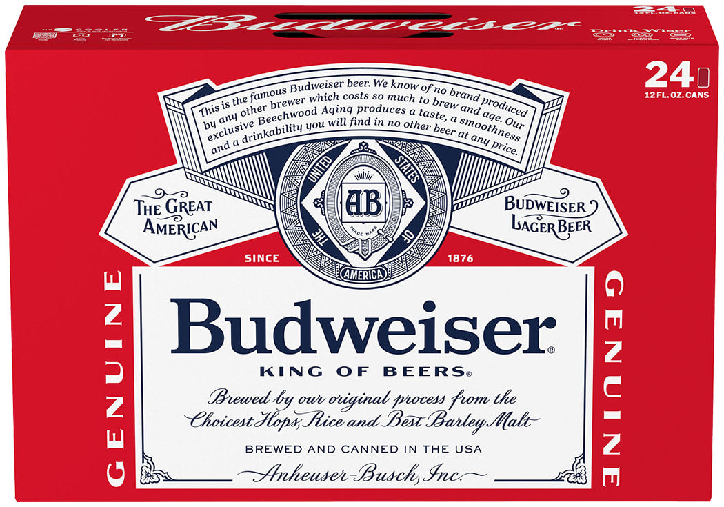 Budweiser 24 Pack (12 oz Cans)