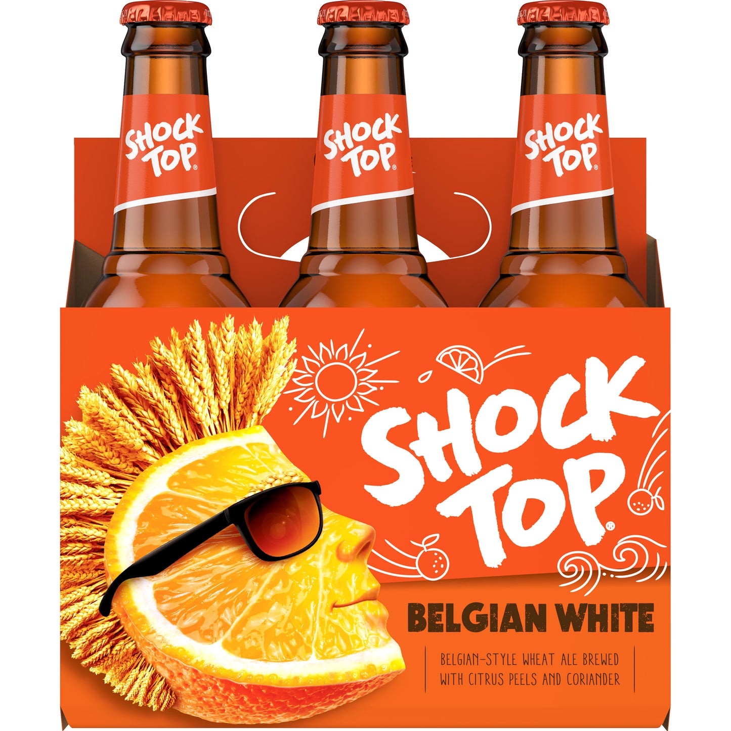 Shock Top Belgian White 4x 6 Pack (12 oz Bottles) (24 Pack)