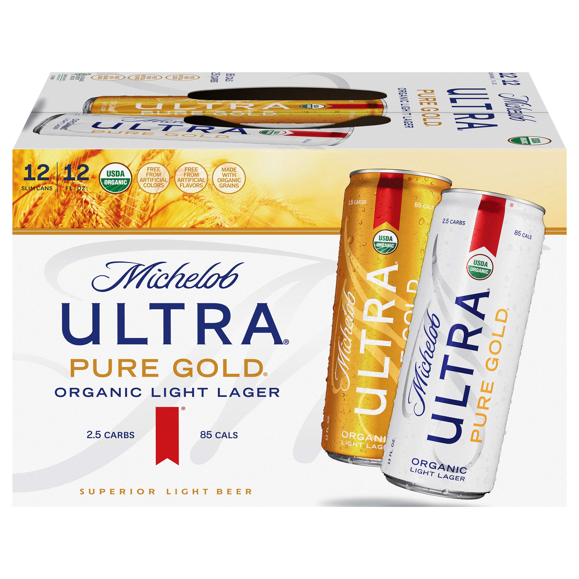 Michelob Ultra Pure Gold 2x 12 Pack (12 oz Cans) – The Booze Outlet