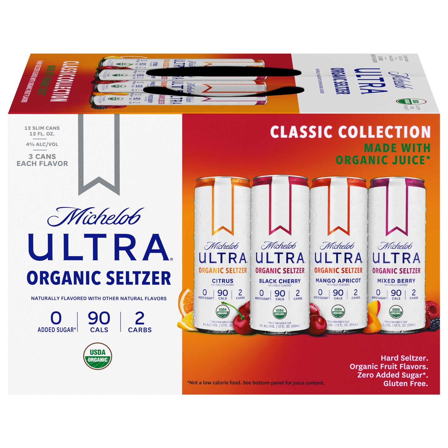 Michelob Ultra Classic Variety Pack 2x 12 Pack (12 oz Cans) (24 Pack)