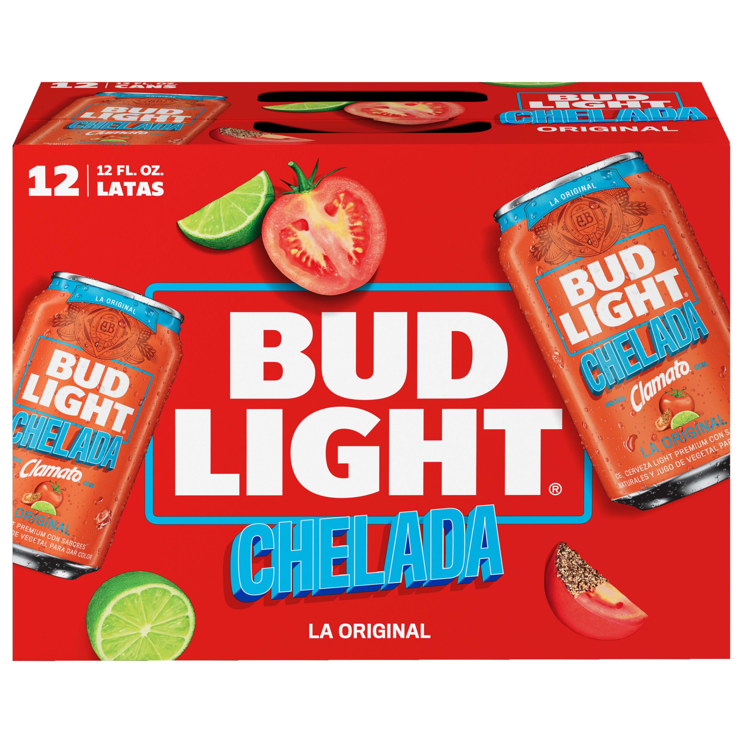パタデコーラ Bud Light Chelada with Clamato 2x 12 Pack (12 oz Cans) – The Booze