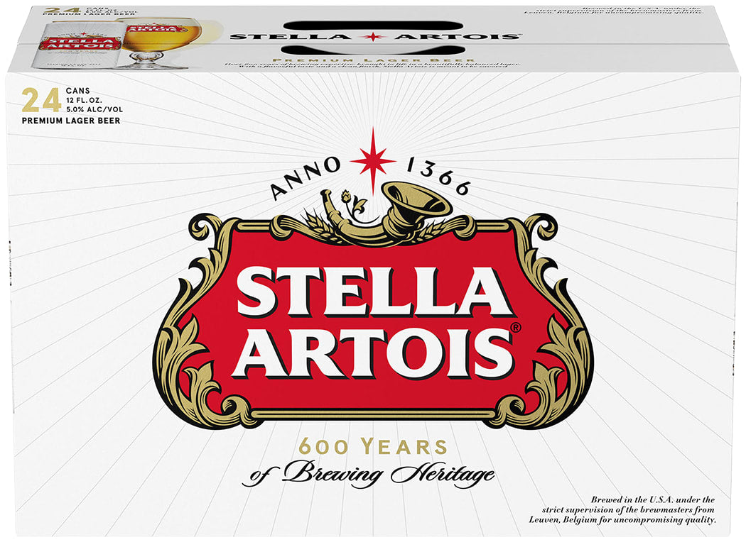 Stella Artois 24 Pack (12 oz Cans)