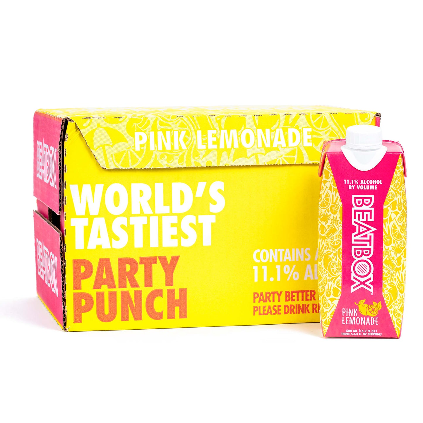 Beatbox Pink Lemonade 12 Pack (500 ml Cartons)