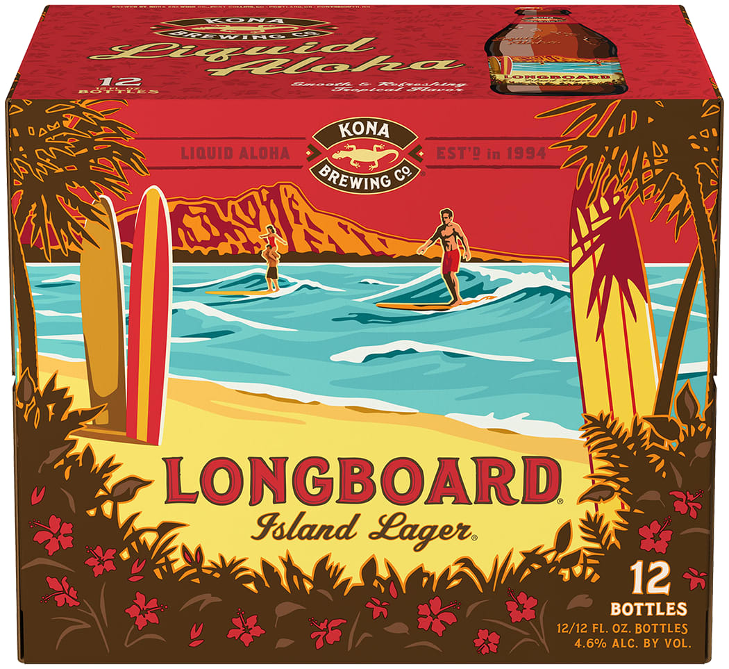 Kona Longboard Island Lager 2x 12 Pack 12 oz Bottles (24 Pack)