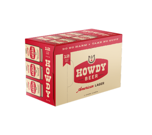 Howdy Beer American Lager can