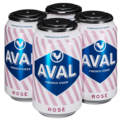 AVAL ROSE CIDER 6/4PK CANS 12 oz (24 Pack)