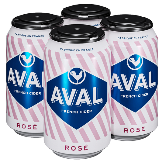 AVAL ROSE CIDER 6/4PK CANS 12 oz (24 Pack)