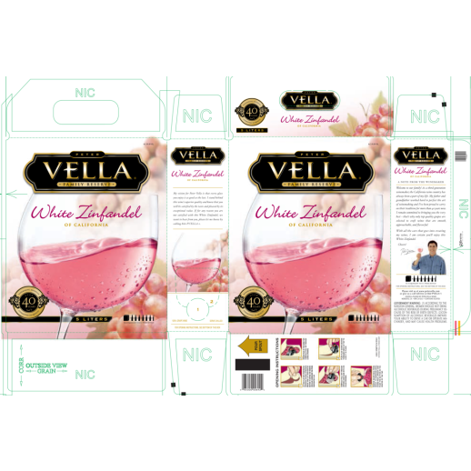 PETER VELLA WHITE ZINFANDEL 5 L