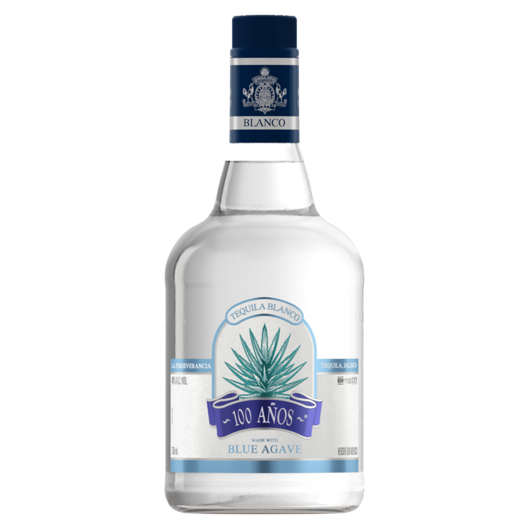 100 ANOS TEQUILA BLANCO MADE WITH BLUE AGAVE 80 750ML