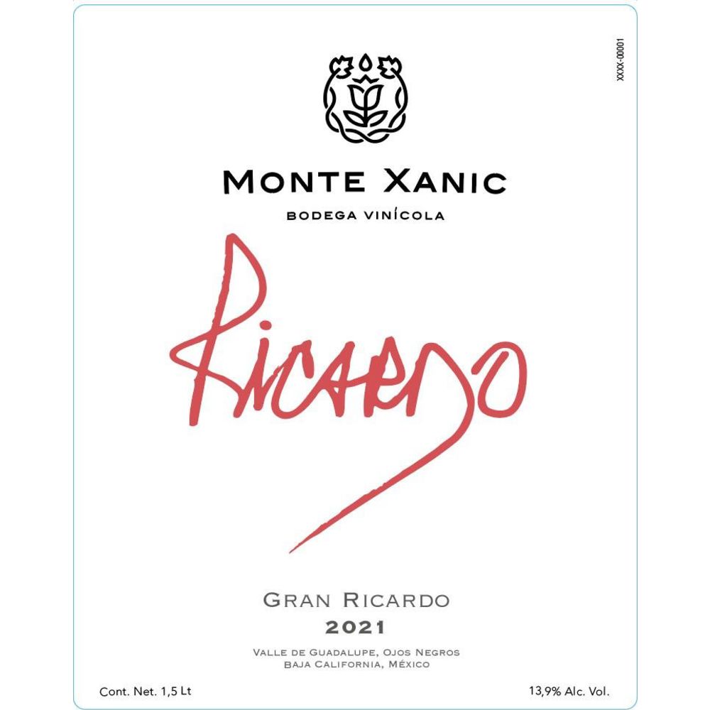 Monte Xanic Gran Ricardo 2023 Valle de Guadalupe Red Blend 750 ML, Mexico's flagship red