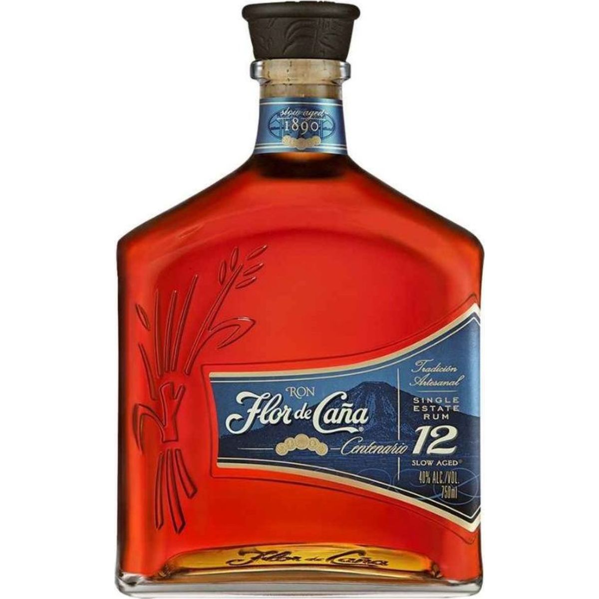 Flor de Cana Centenario 12 Year Rum 750ML bottle
