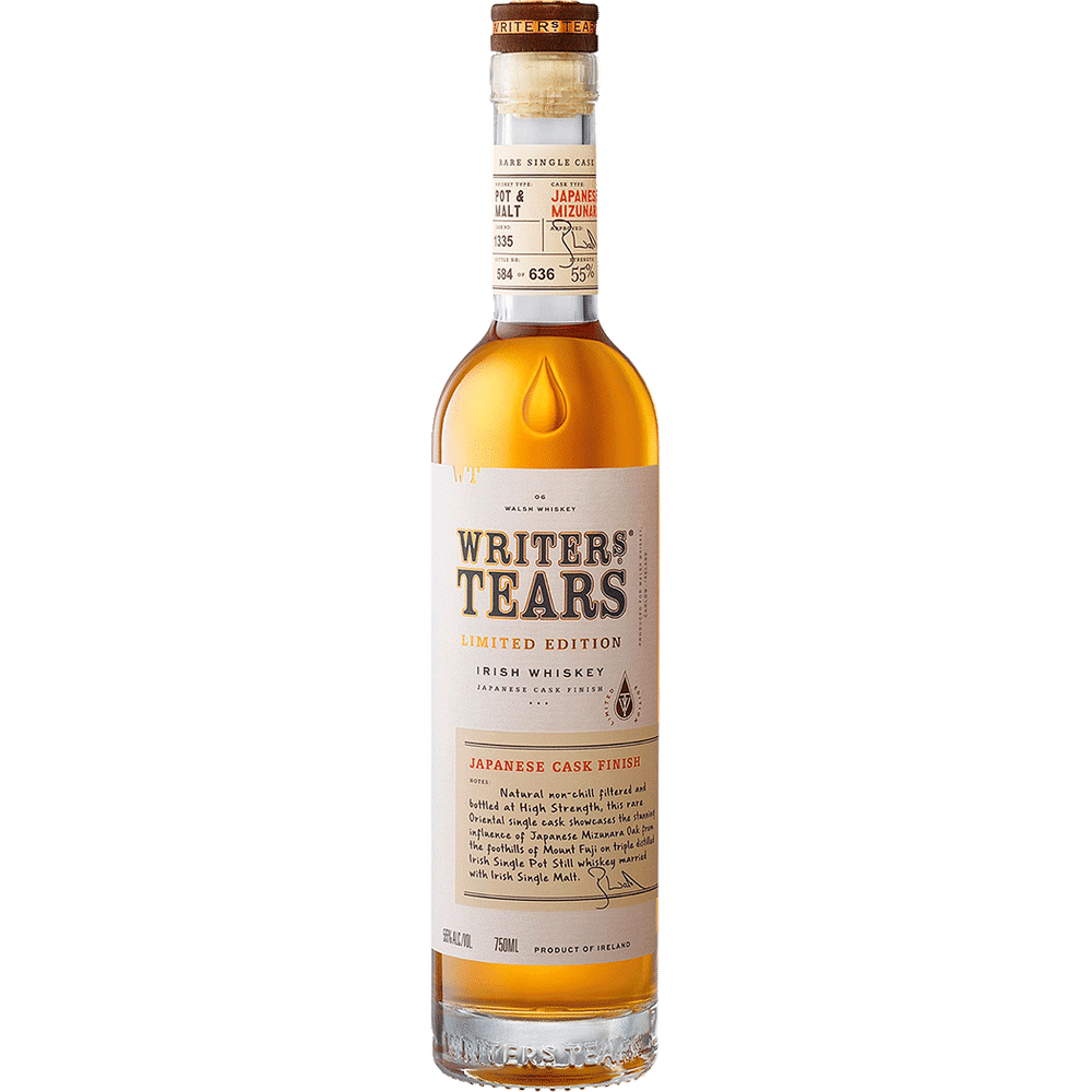 WRITERS TEARS BLENDED IRISH WHISKEY COPPER POT JAPANASE MIZUNARA CASK FINISH 110 750ML