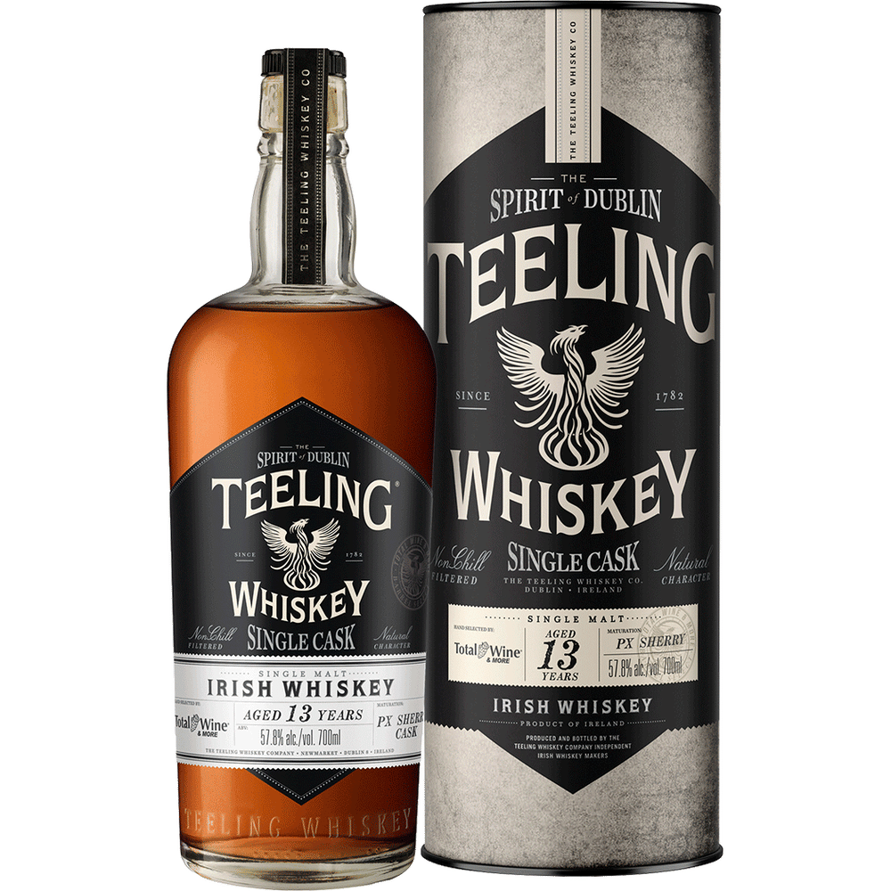 TEELING SINGLE MALT IRISH WHISKEY SINGLE CASK PX SHERRY CASK 15 YR 112.8 750ML