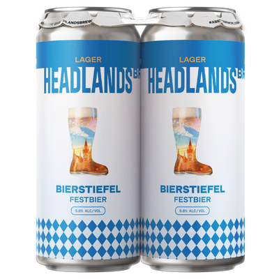Headlands Brewing Bierstiefel Festbier four-pack 16 oz cans