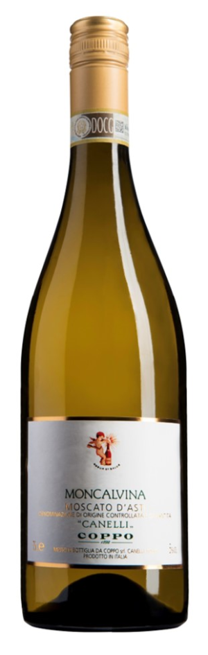 Coppo Moncalvina Moscato d'Asti 2020 750ML, A Delicate Floral Moscato From a Six-Generation Piedmont Family