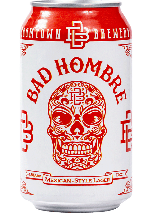 Boomtown Bad Hombre Mexican Lager can
