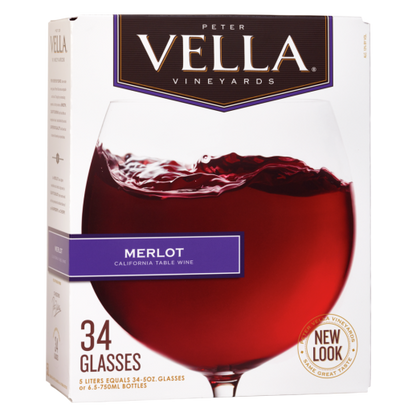 Peter Vella Merlot 5L, The Velvety California Red That Goes With Absolutely Everything