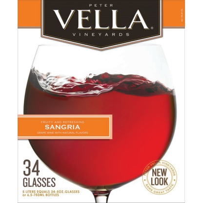 Peter Vella Sangria 5L, The Fruity, Festive Red That Makes Every Gathering Better