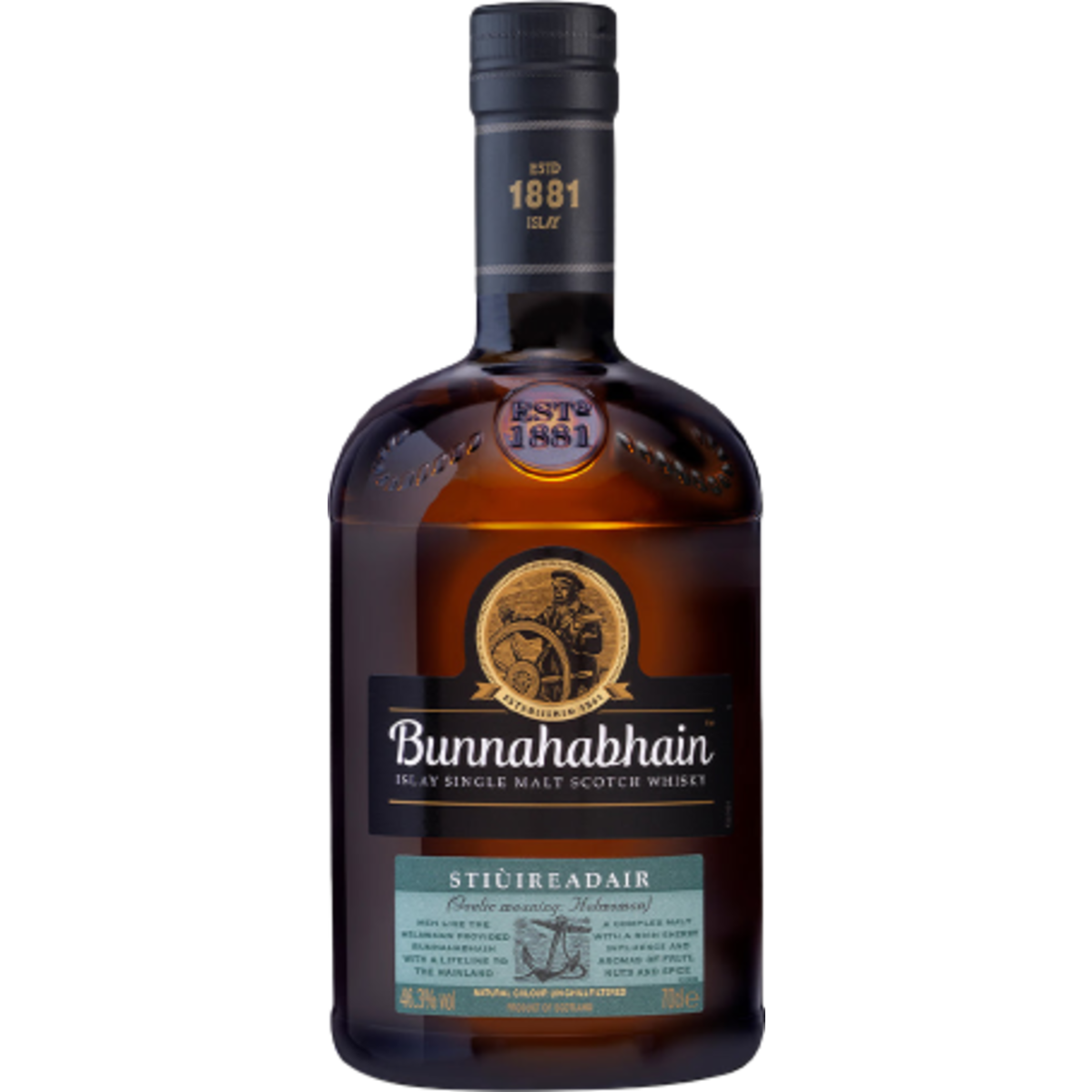 Bunnahabhain Stiuireadair Single Malt Scotch 750ML bottle